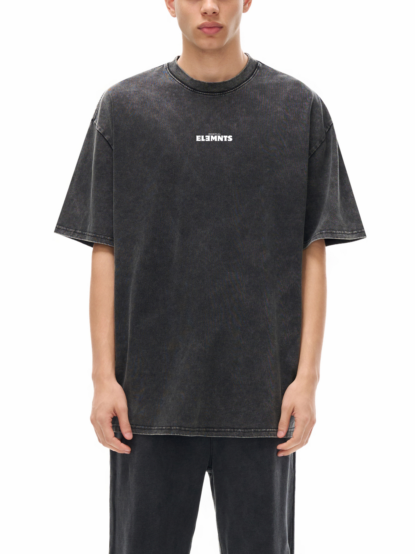 ESSNTIAL ELEMNTS Unisex 285G Heavy Snow Washed Tee