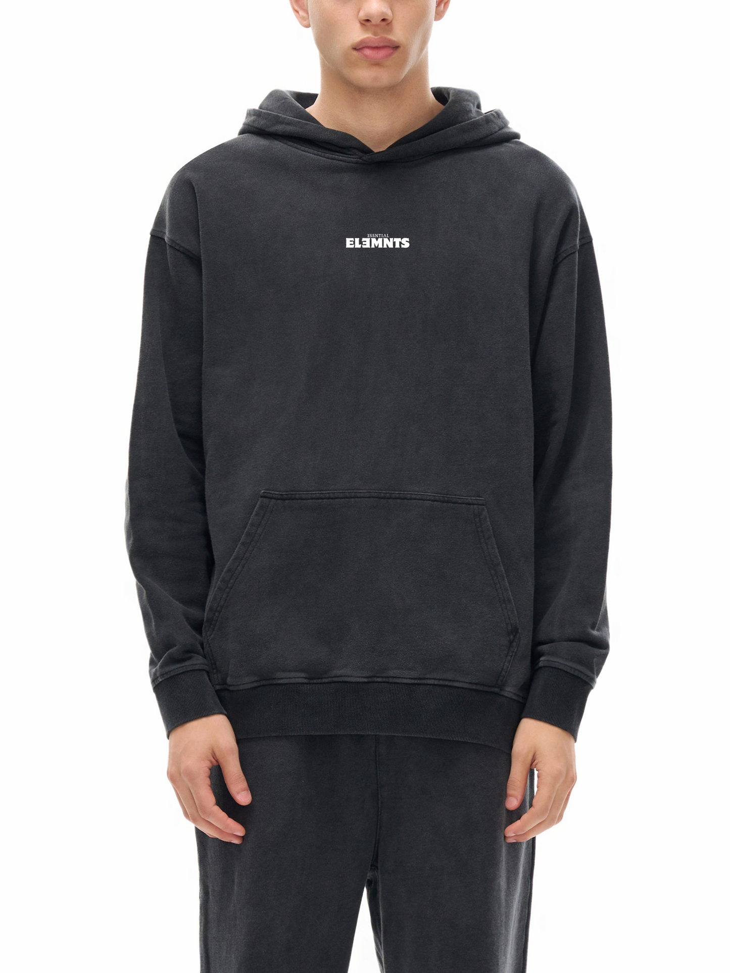 ESSNTIAL ELEMNTS Unisex 340G Eco Enzyme Washed Hoodie