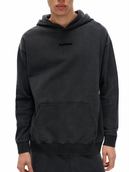 ESSNTIAL ELEMNTS Unisex 340G Eco Enzyme Washed Hoodie