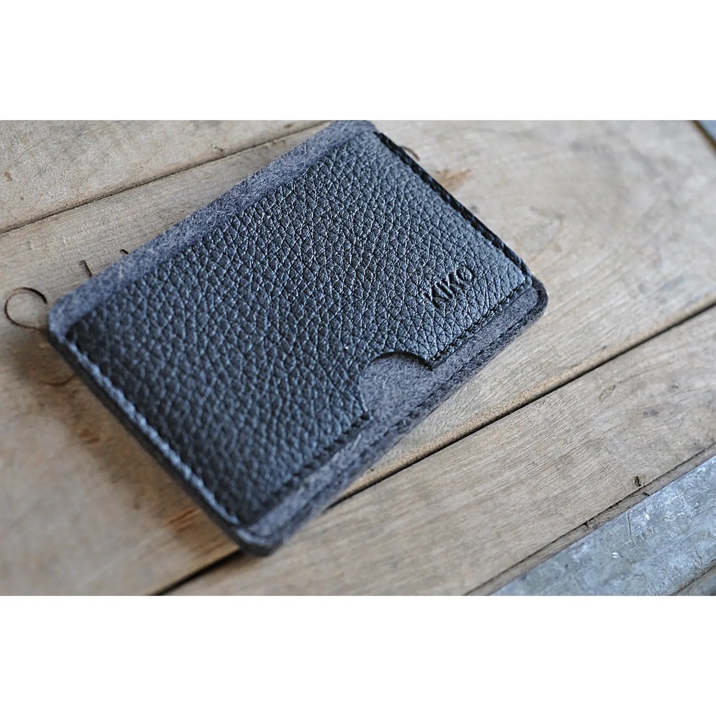 Kiko Leather Black Combo Card Case #142