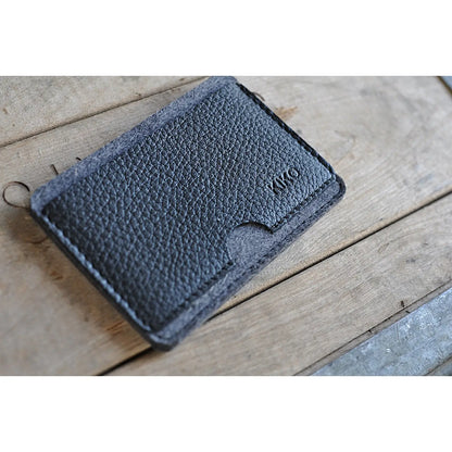 Kiko Leather Black Combo Card Case #142