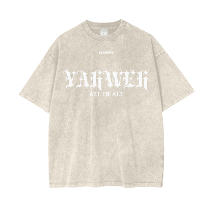 ESSNTIAL ELEMNTS Acid Wash Unisex Oversize Tee