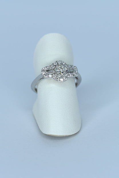 14kt W/Gold Diamond Ring