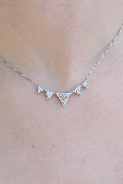 14kt W/Gold Diamond Necklace
