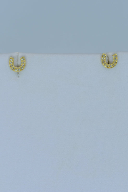 14kt Yellow Gold Horseshoe Earrings