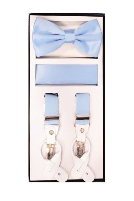 Light Blue Suspender Set