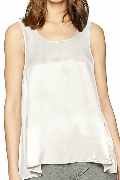 CECE OPEN BACK SATIN TANK