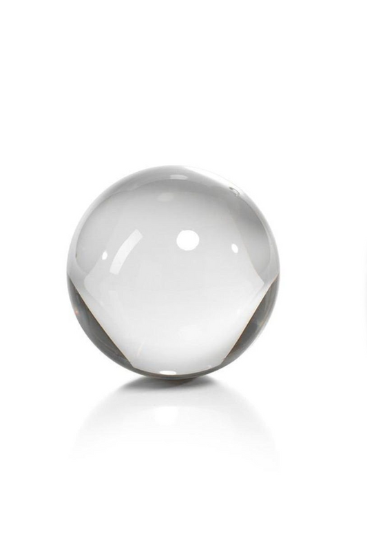 CRYSTAL GLASS BALL- LARGE(4.5 IN DIAMETER)