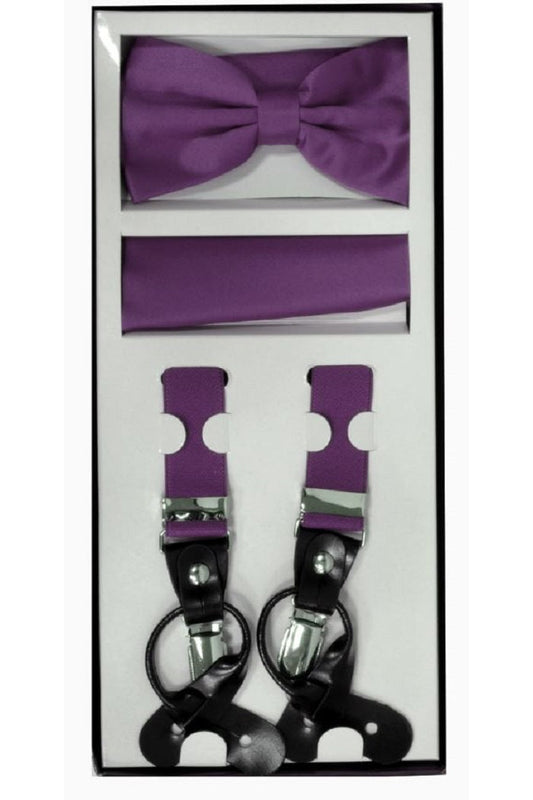 Eggplant Suspender Set