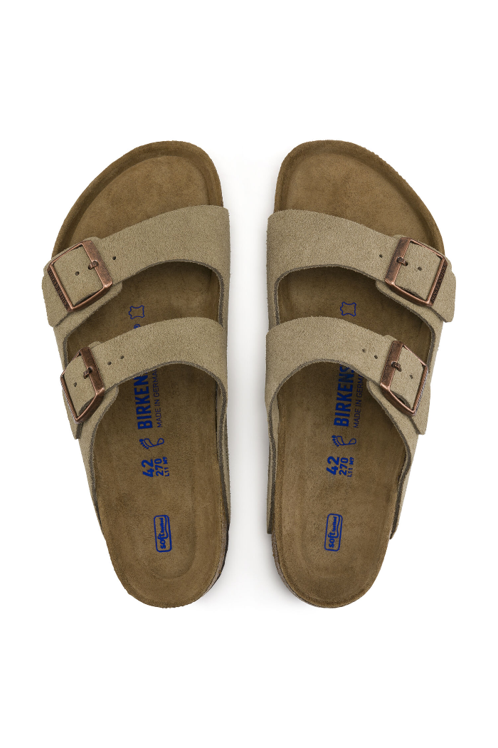 Birkenstock Arizona Soft Footbed Narrow Width in Taupe