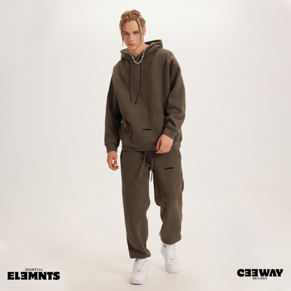 ESSNTIAL ELEMNTS Unisex 345G Fleece Loose Joggers