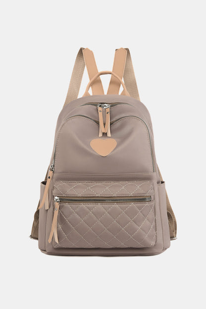 Heart Pattern Oxford Cloth Backpack