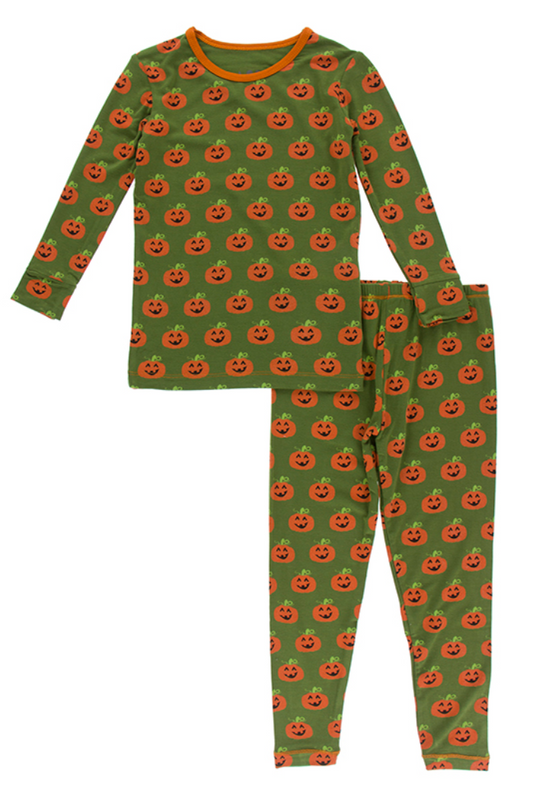 Moss Jack O'Lantern Pajama Set