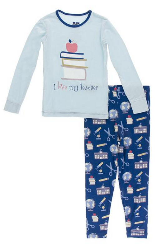 Navy Education Pajama Set