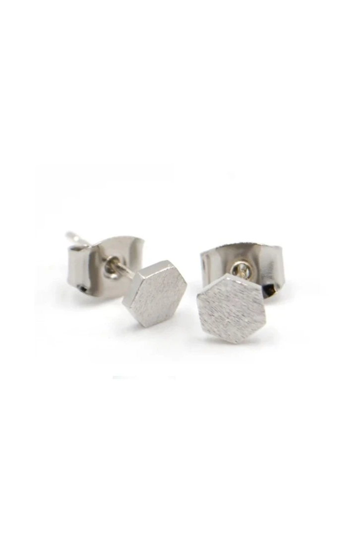 Hex Stud Earrings