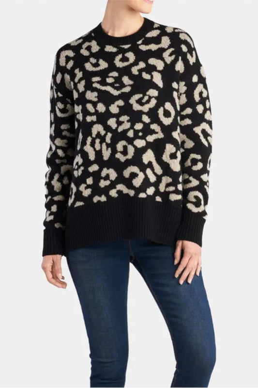 Bowie Cheetah Oversized Sweater