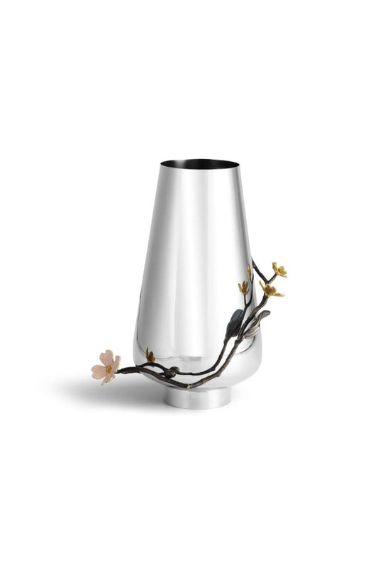 PINK DOGWOOD VASE-LARGE