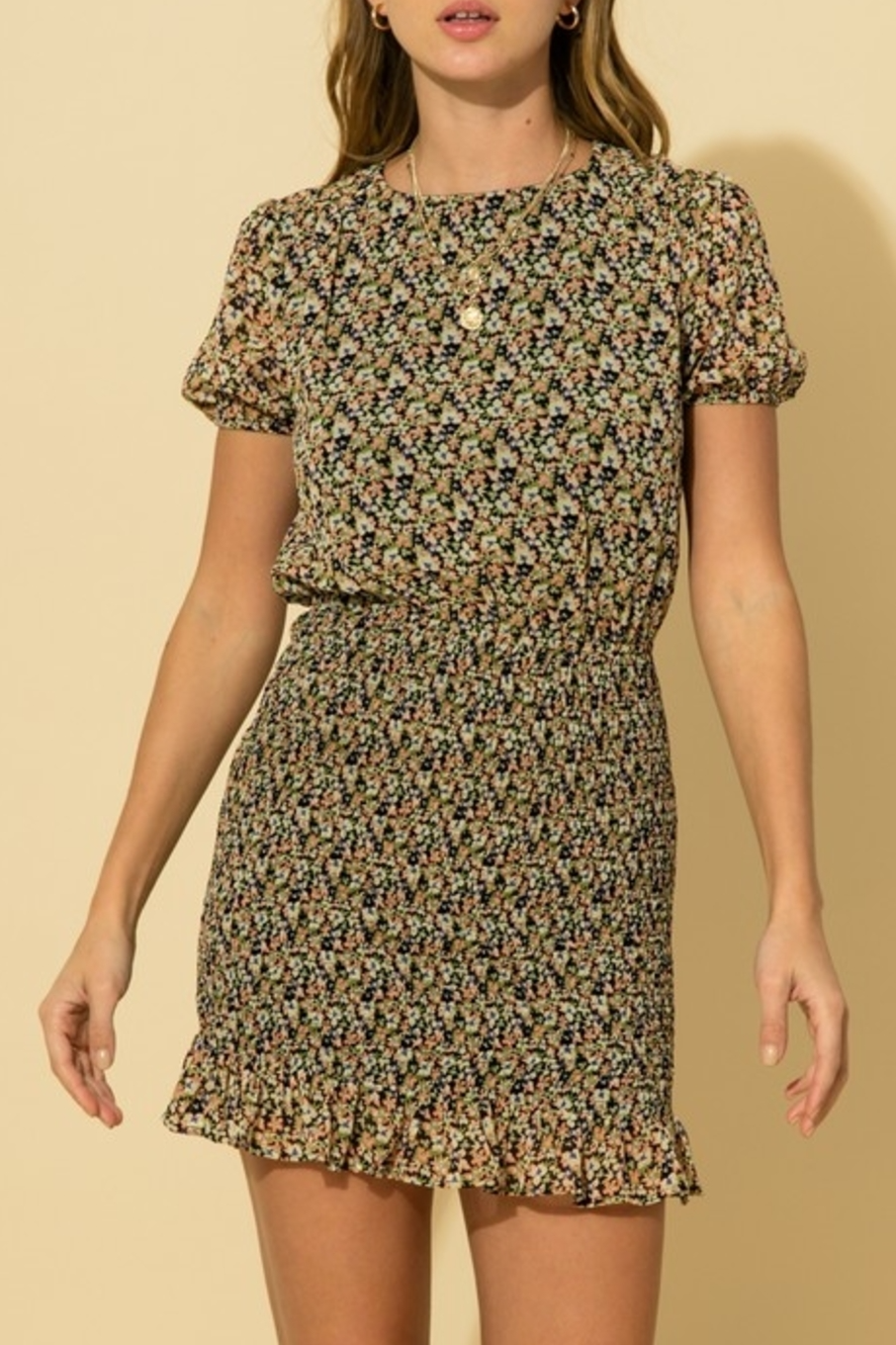 Flirty In Floral Dress