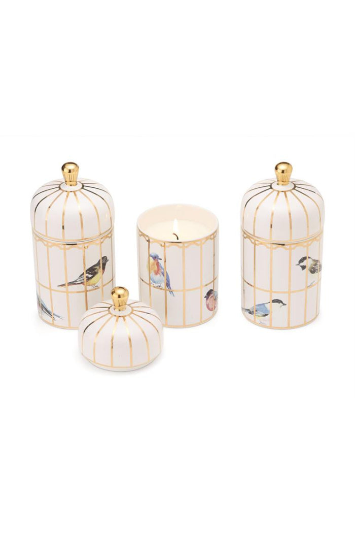 Gilded Cage Lidded Fill Candle w/Lemon Verbena