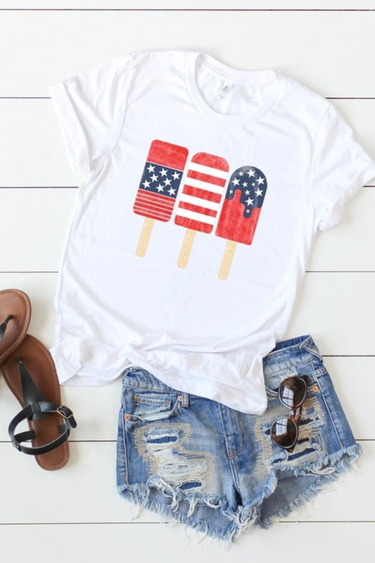 Patriotic Popsicles graphic tee