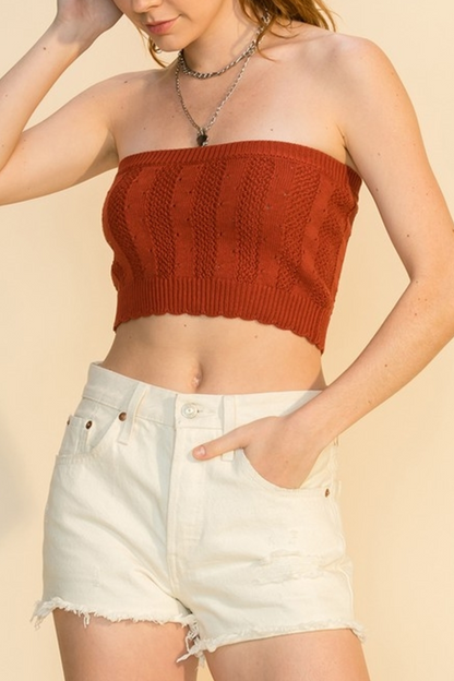 Knit Bandeau top