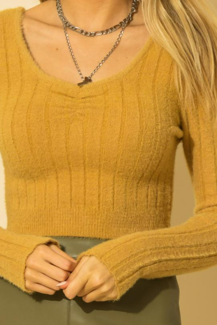 Fuzzy Crop Top