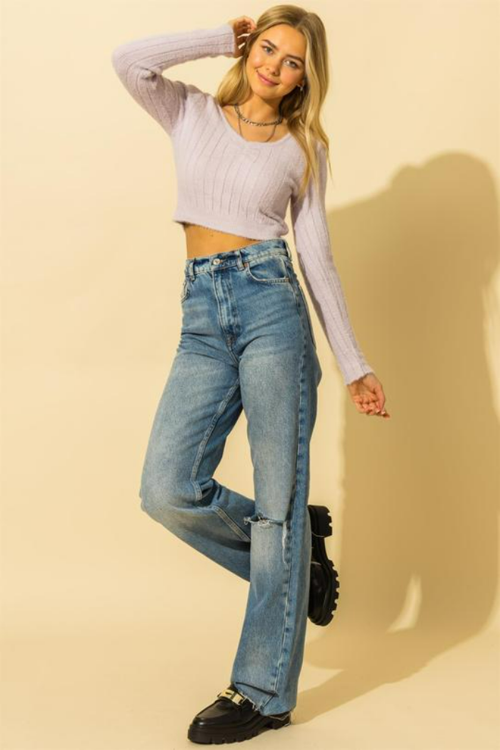 Fuzzy Crop Top