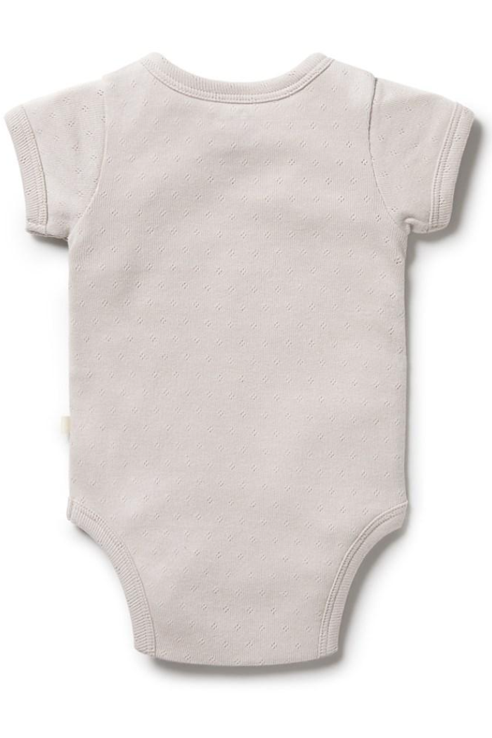 Organic Pointelle Kimono Bodysuit