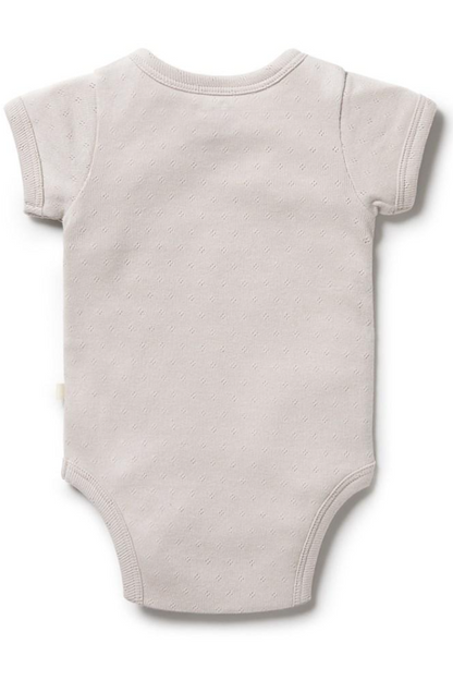 Organic Pointelle Kimono Bodysuit