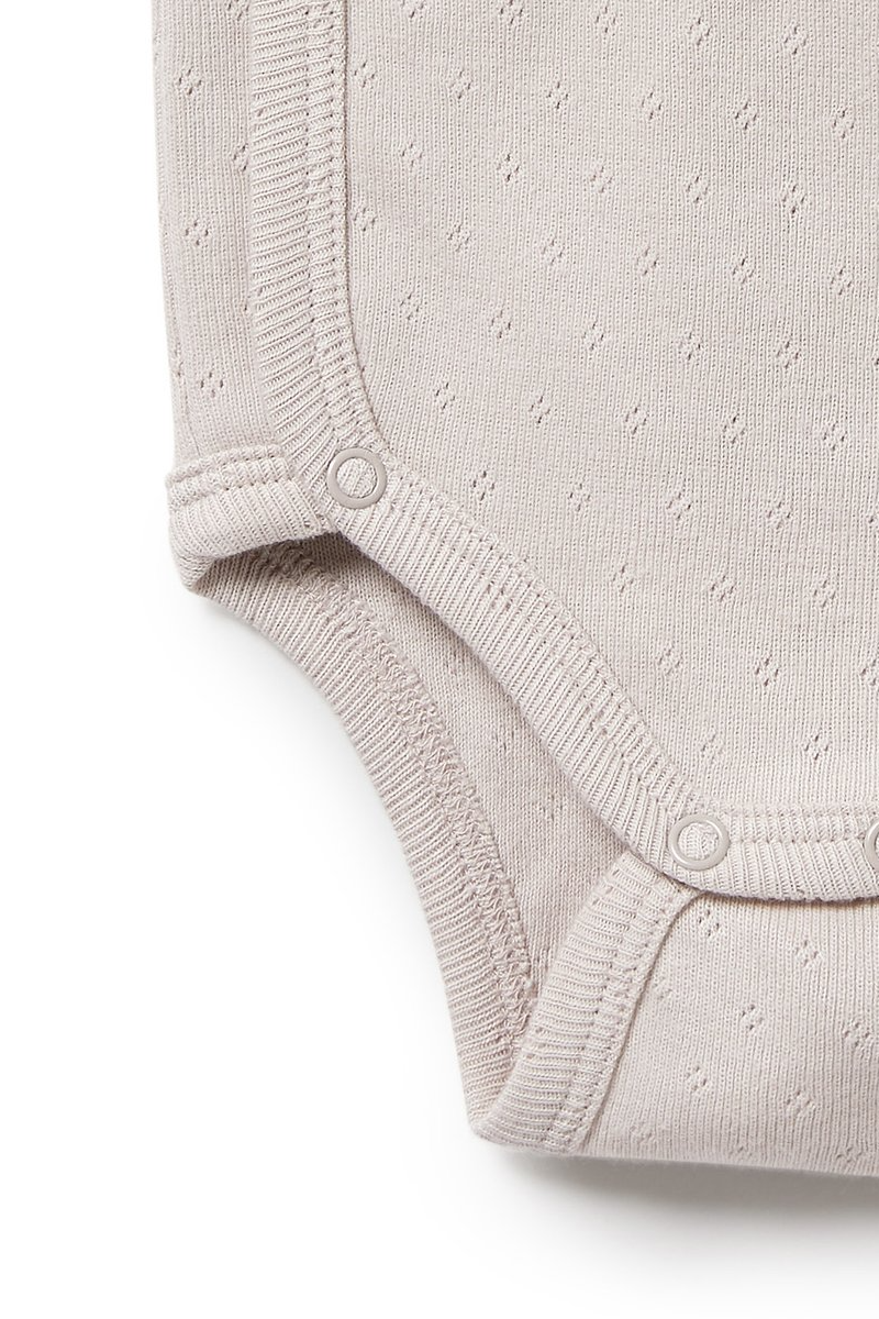 Organic Pointelle Kimono Bodysuit
