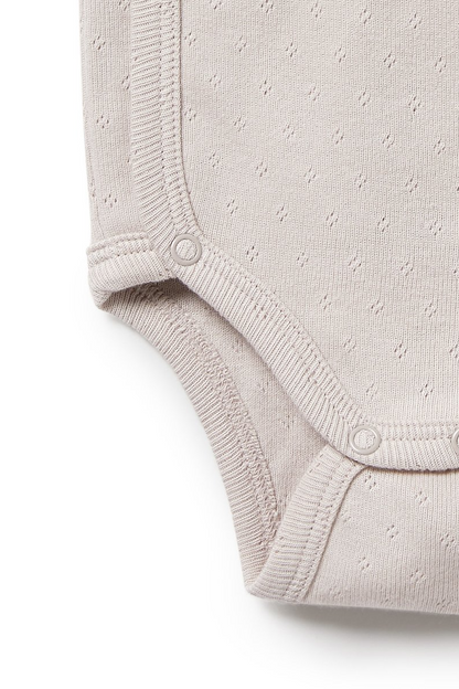 Organic Pointelle Kimono Bodysuit