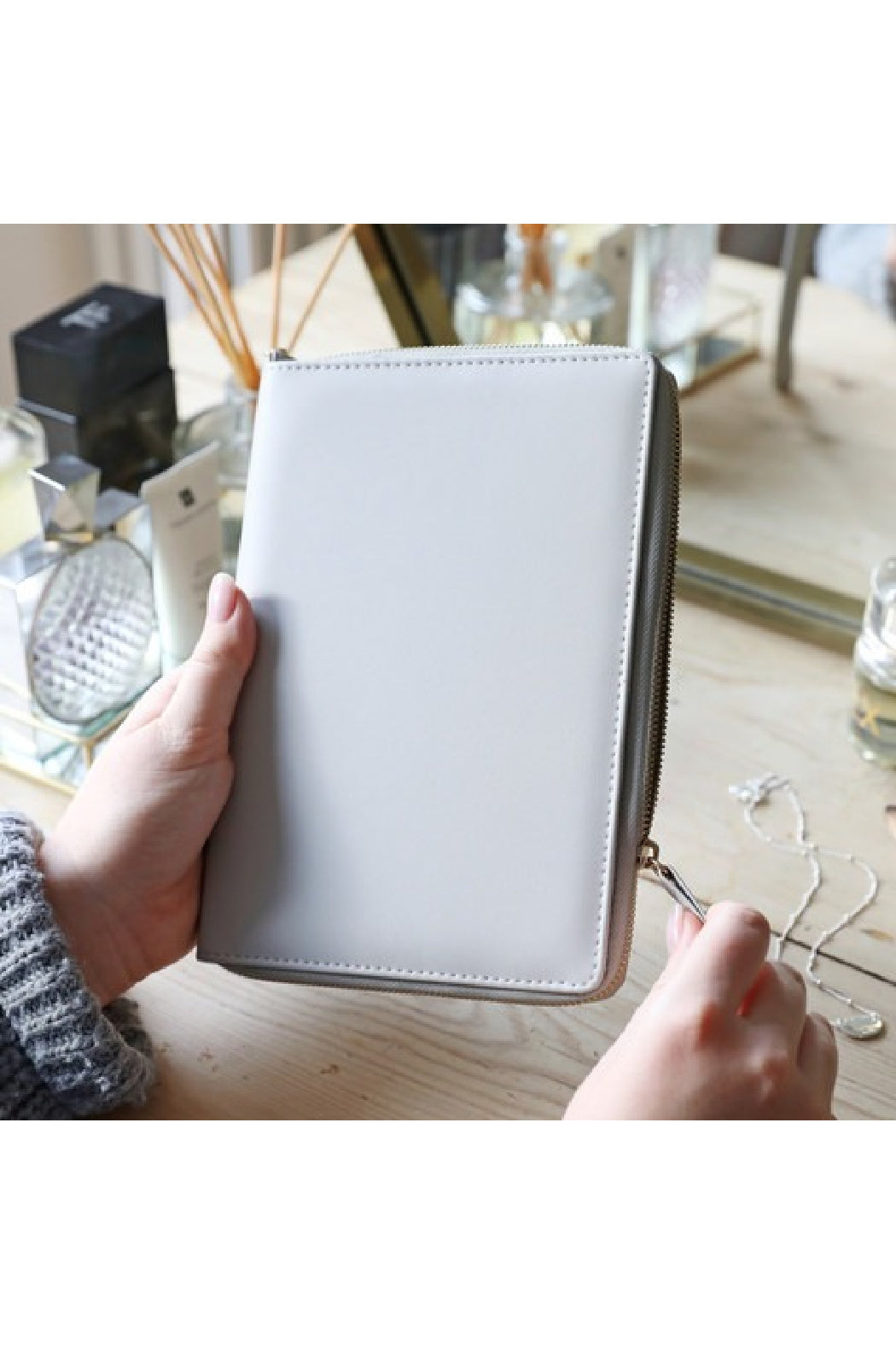 Grey Travel Jewelry Wallet