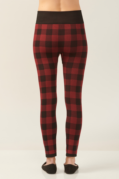 Plaid Lined Leggings