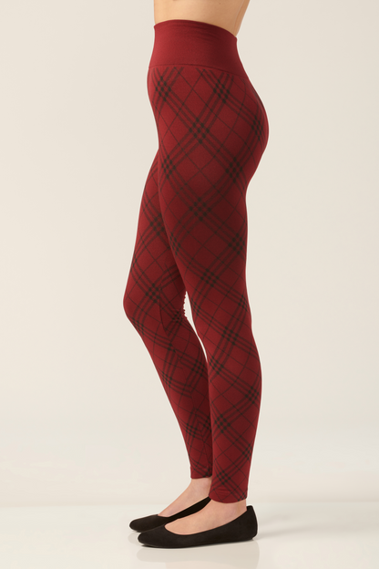 Plaid Lined Leggings