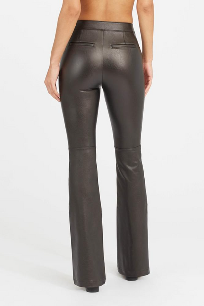 Leather Like Flare Pant