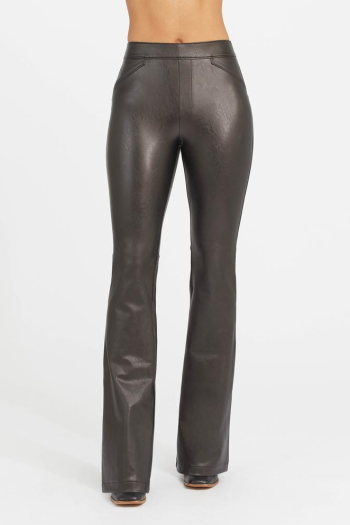 Leather Like Flare Pant