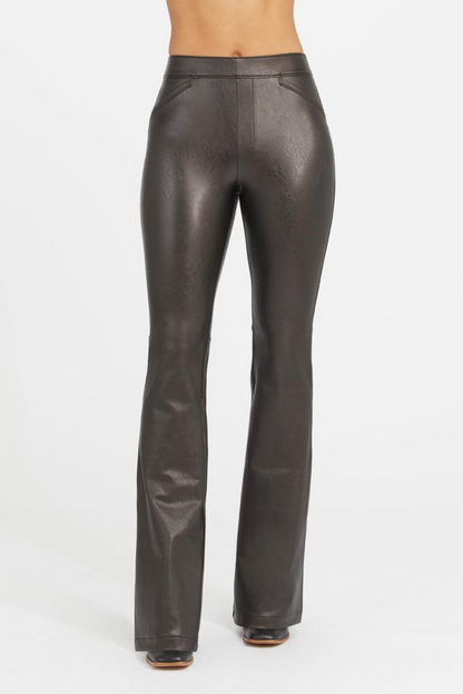 Leather Like Flare Pant