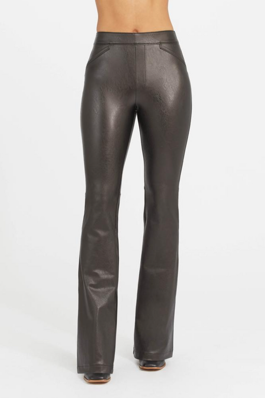 Leather Like Flare Pant