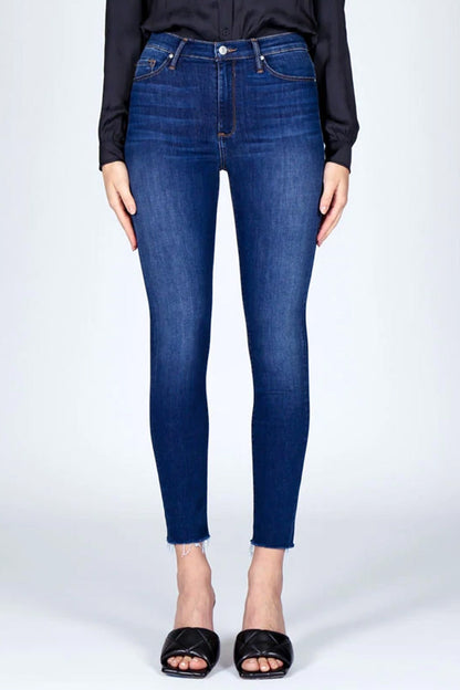 Carmen High Rise Ankle Fray Jean