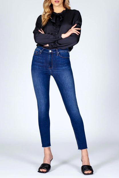Carmen High Rise Ankle Fray Jean