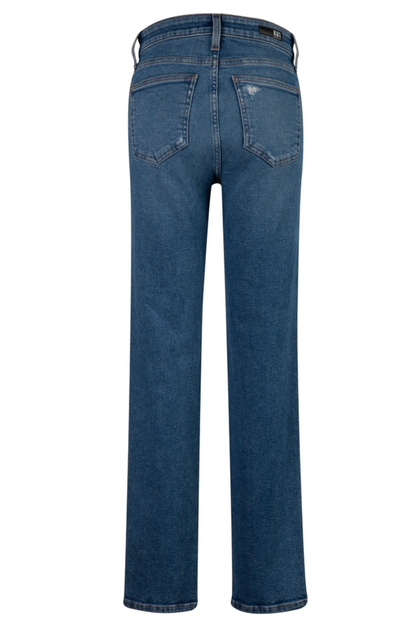 Chrissie High Rise Fab Ab Cigarette Leg- Impactful w/ Medium Wash
