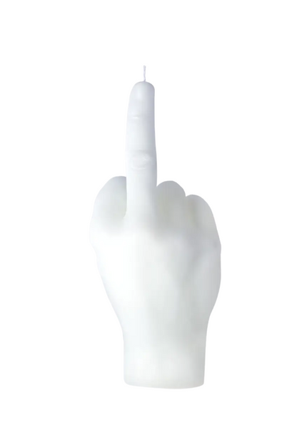 F You Hand Candle