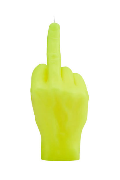 F You Hand Candle