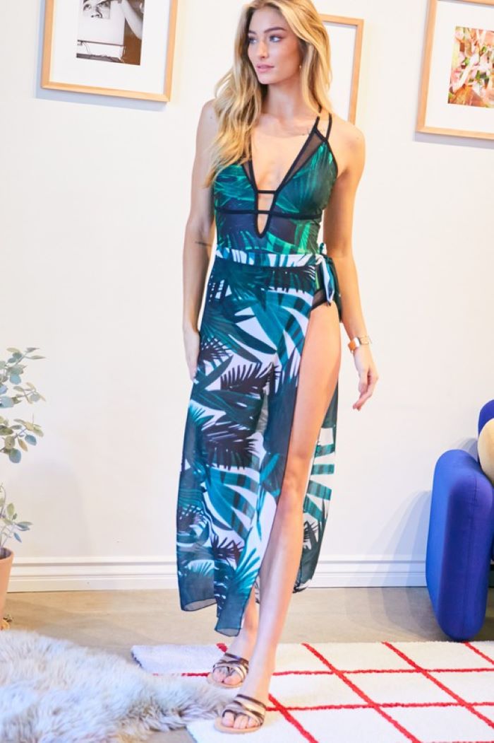 Palm Breeze Maxi Skirt