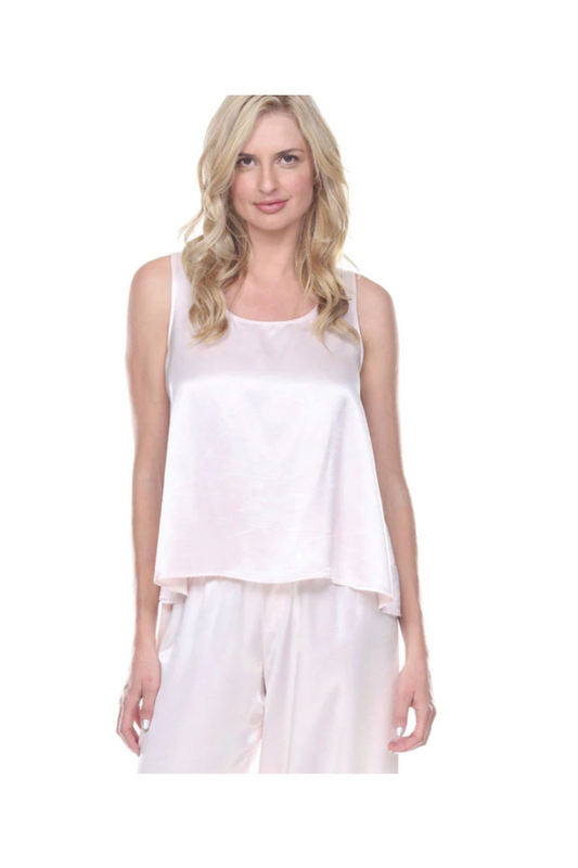CECE OPEN BACK SATIN TANK