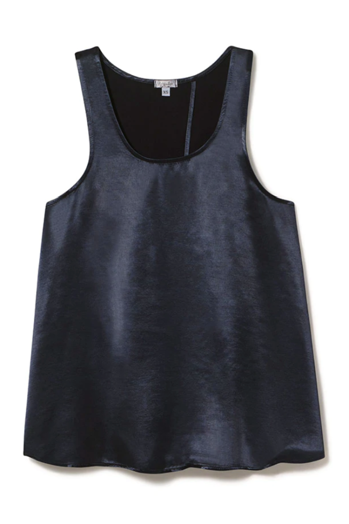 CECE OPEN BACK SATIN TANK