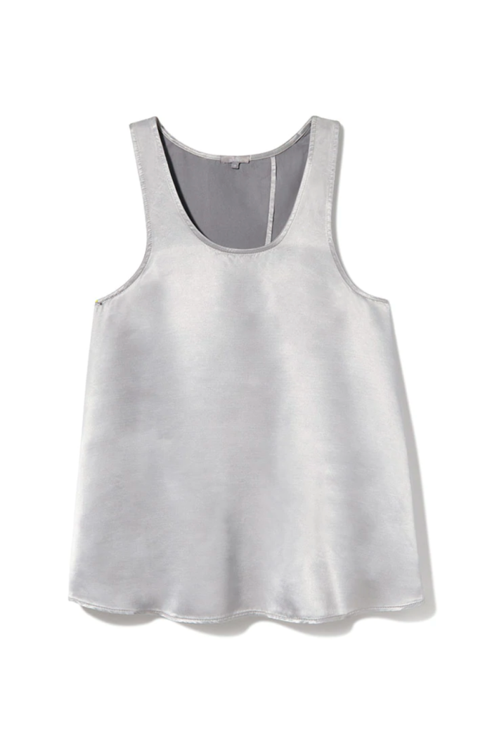 CECE OPEN BACK SATIN TANK