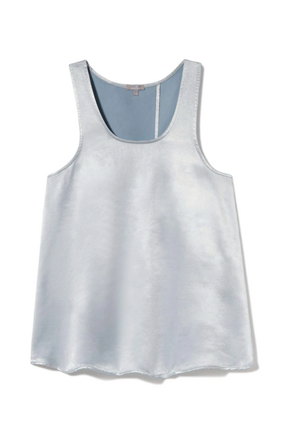 CECE OPEN BACK SATIN TANK