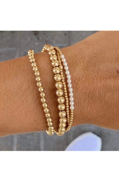 Gold Bliss 2MM Bead Bracelet