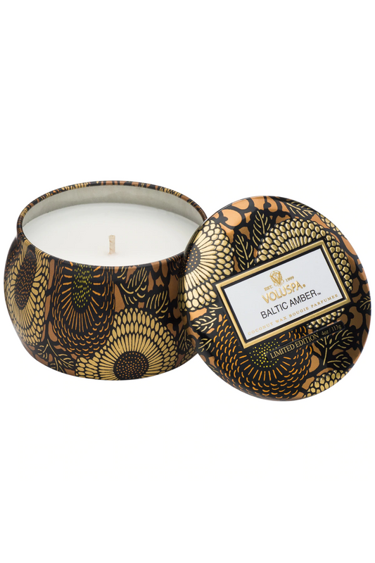 Mini Tin Baltic Amber Candle